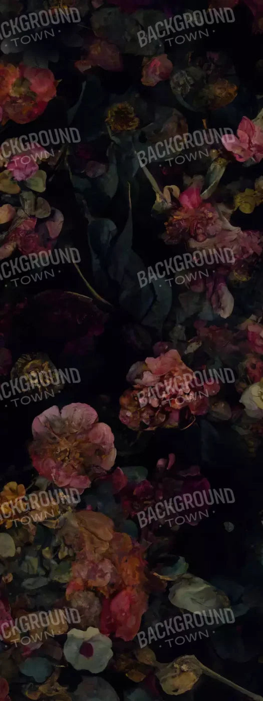 Floral Dark Ii 8X20 Ultracloth ( 96 X 240 Inch ) Backdrop