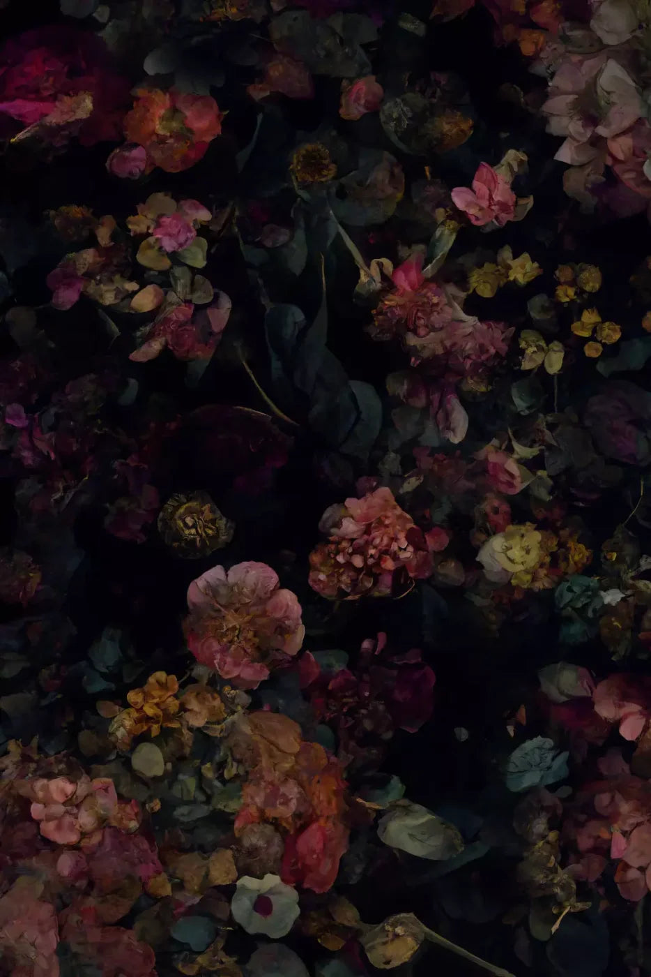 Floral Dark Ii Backdrop