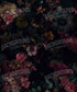 Black Floral Backdrop for Photography