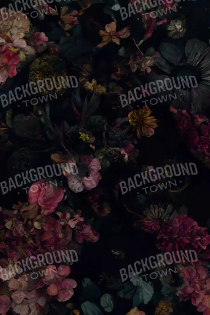 Floral Dark I 5X8 Ultracloth ( 60 X 96 Inch ) Backdrop