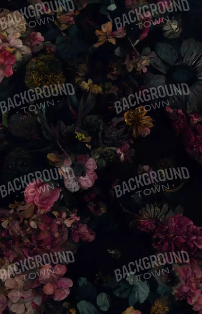 Floral Dark I 8X12 Ultracloth ( 96 X 144 Inch ) Backdrop