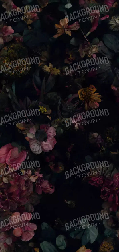 Floral Dark I 8X16 Ultracloth ( 96 X 192 Inch ) Backdrop