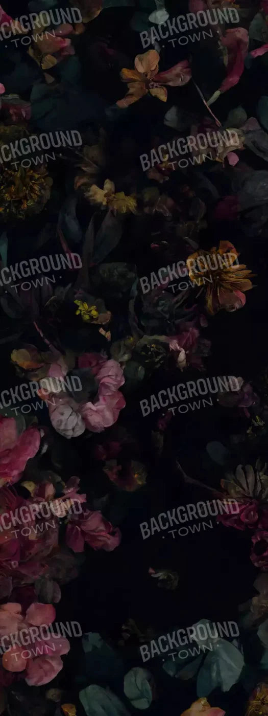 Floral Dark I 8X20 Ultracloth ( 96 X 240 Inch ) Backdrop