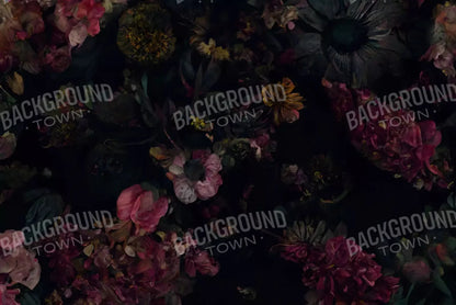 Floral Dark I 8X5 Ultracloth ( 96 X 60 Inch ) Backdrop
