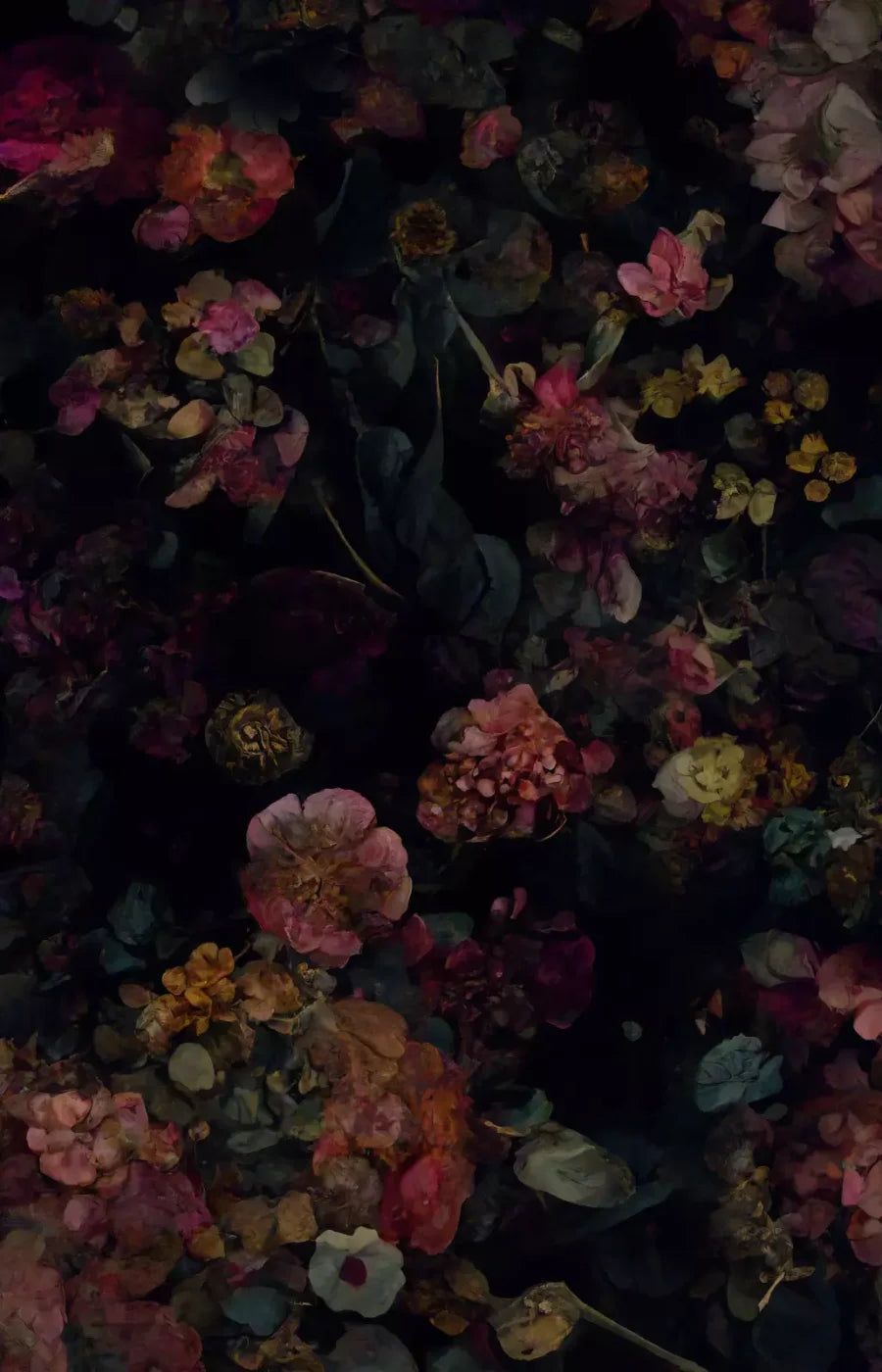 Floral Dark Ii 8X12 Ultracloth ( 96 X 144 Inch ) Backdrop