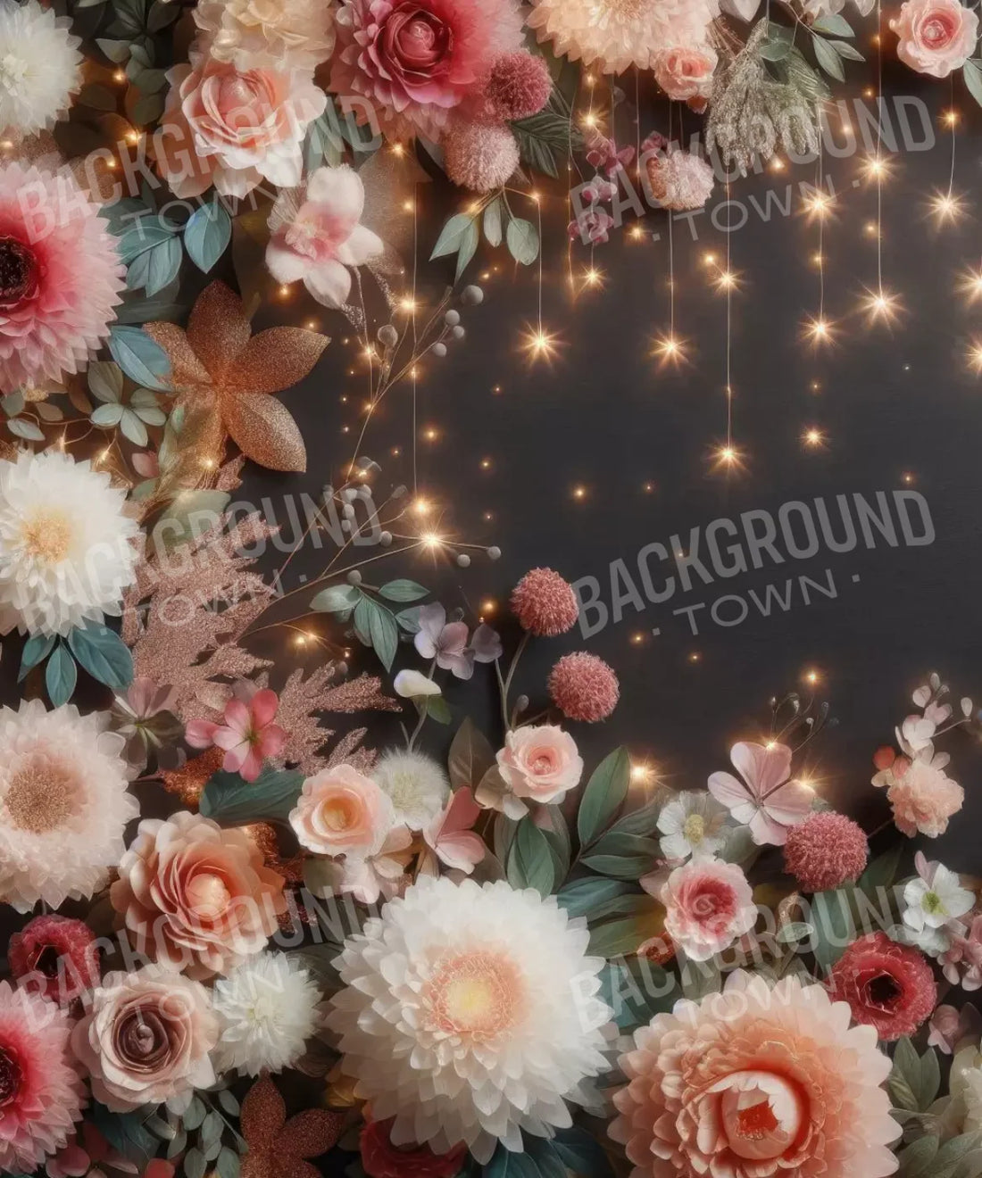 Pink White Green Gray Backdrop for Photography