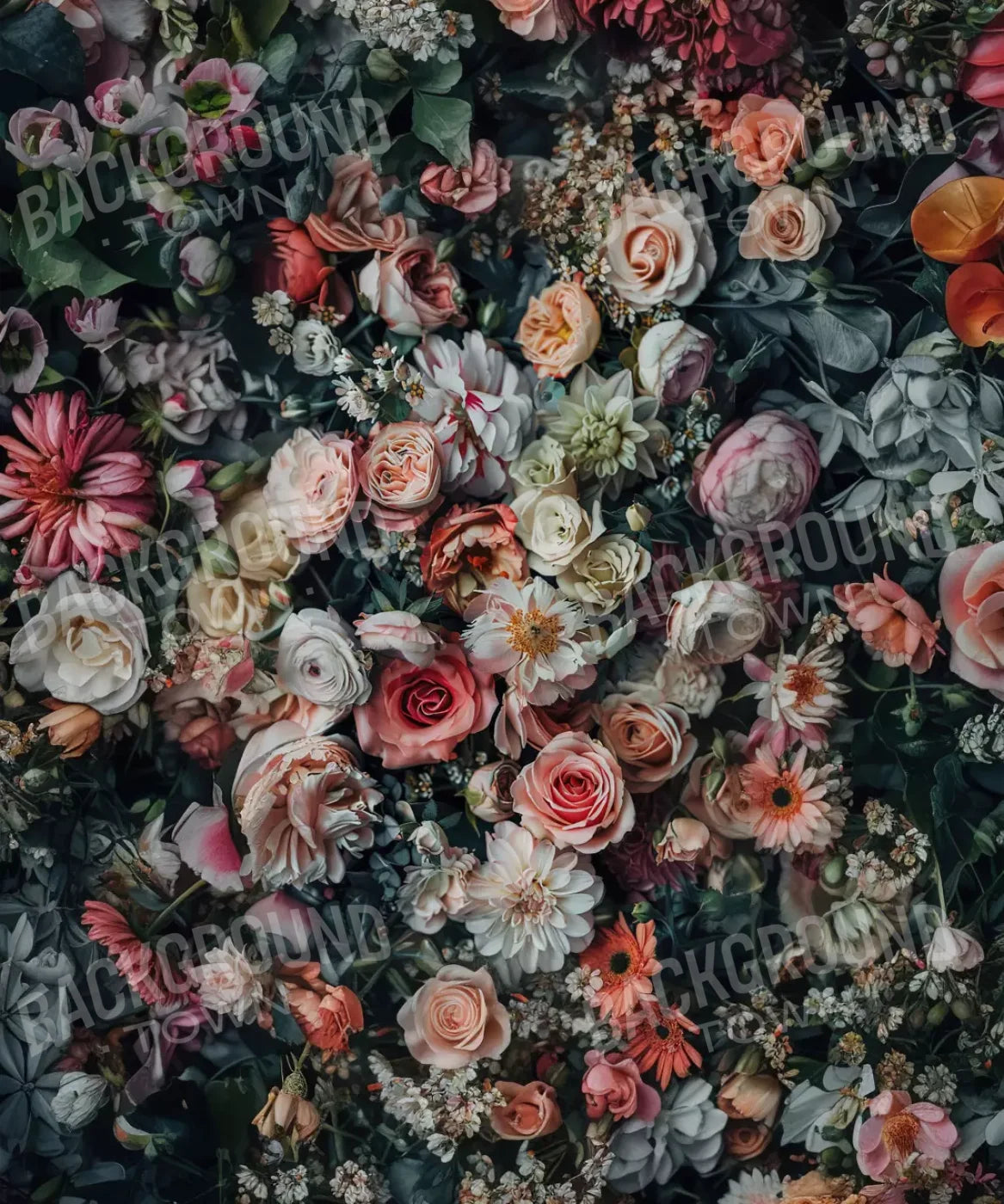 Floral Fantasy Bright 10’X12’ Ultracloth (120 X 144 Inch) Backdrop