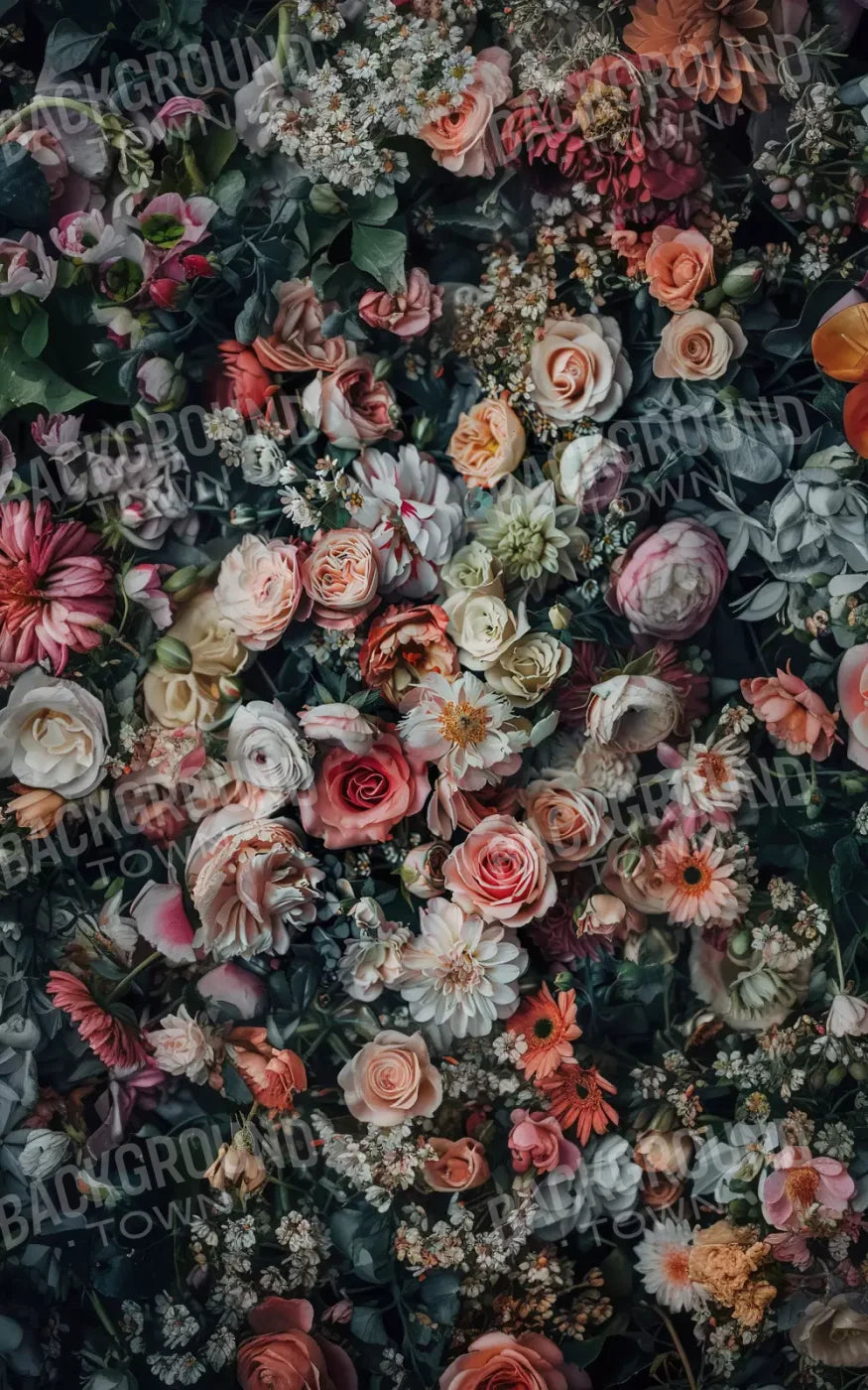 Floral Fantasy Bright 10’X16’ Ultracloth (120 X 192 Inch) Backdrop