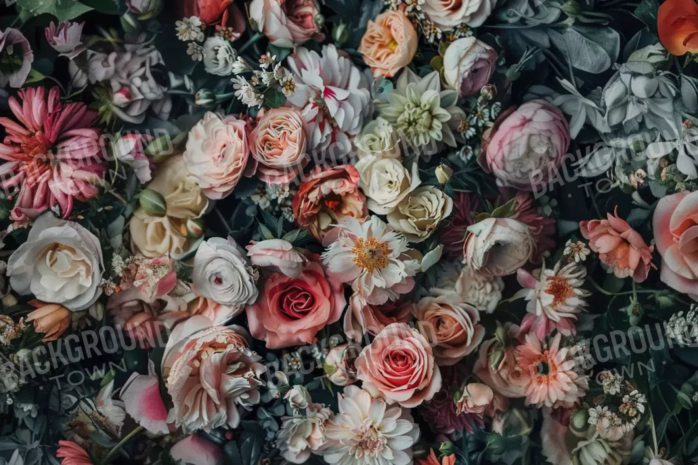 Floral Fantasy Bright 12’X8’ Ultracloth (144 X 96 Inch) Backdrop