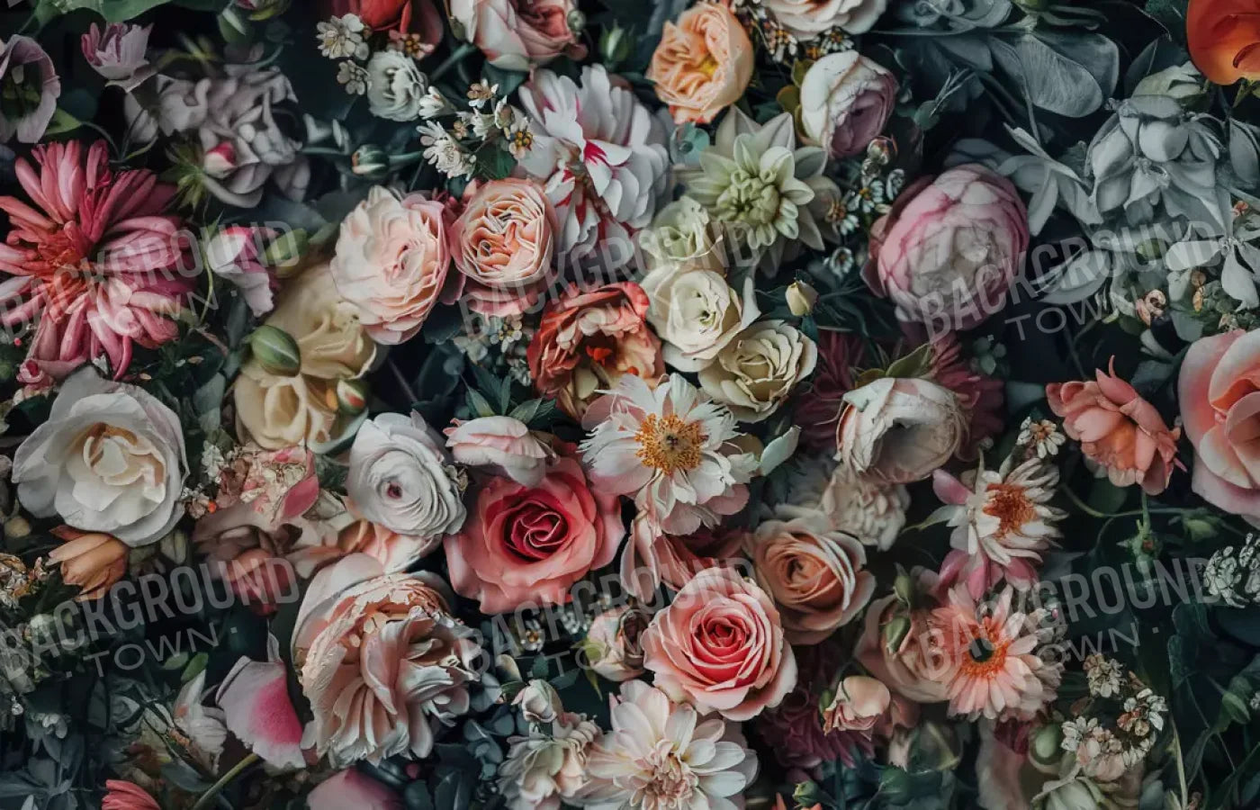 Floral Fantasy Bright 14’X9’ Ultracloth (168 X 108 Inch) Backdrop