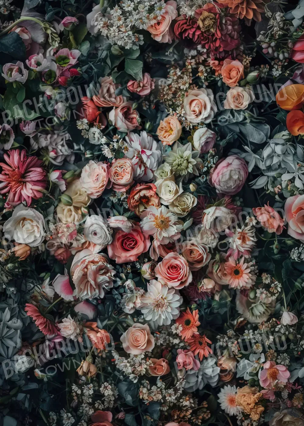 Floral Fantasy Bright 5’X7’ Ultracloth (60 X 84 Inch) Backdrop