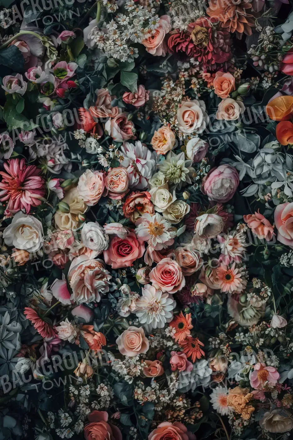 Floral Fantasy Bright 8’X12’ Ultracloth (96 X 144 Inch) Backdrop