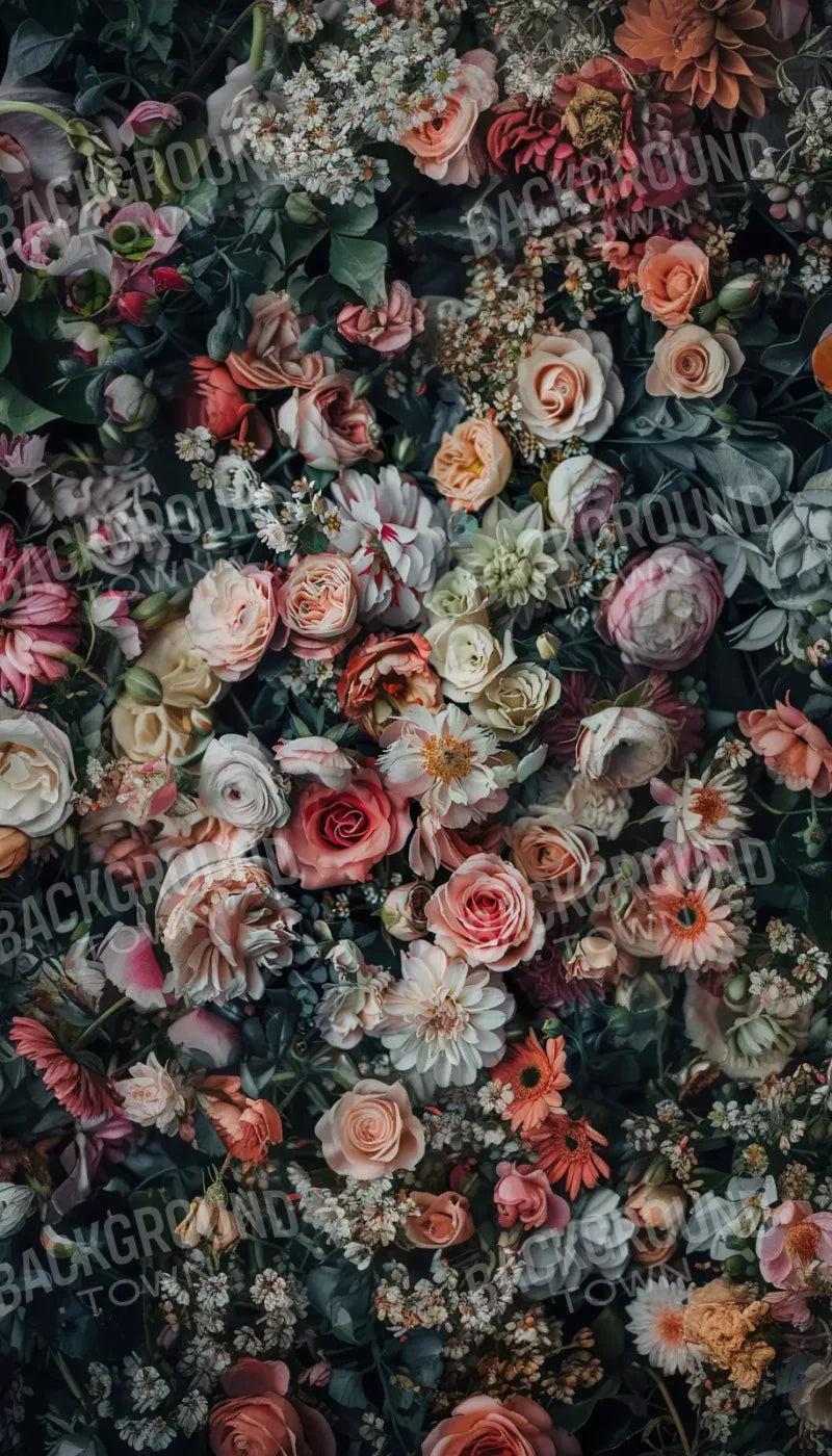 Floral Fantasy Bright 8’X14’ Ultracloth (96 X 168 Inch) Backdrop