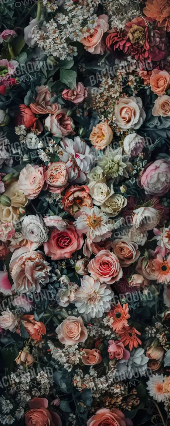 Floral Fantasy Bright 8’X20’ Ultracloth (96 X 240 Inch) Backdrop