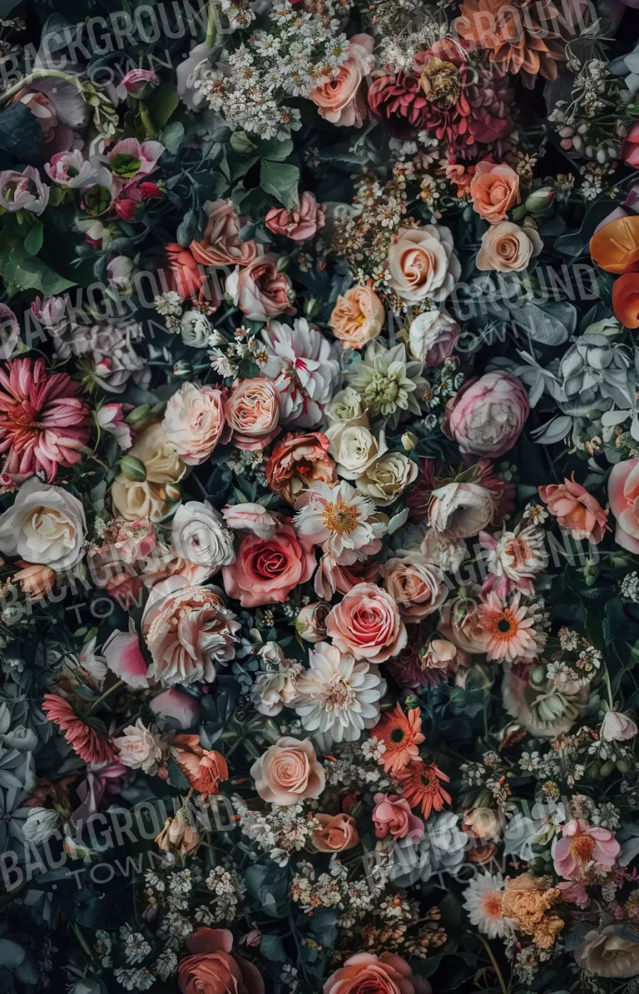 Floral Fantasy Bright 9’X14’ Ultracloth (108 X 168 Inch) Backdrop