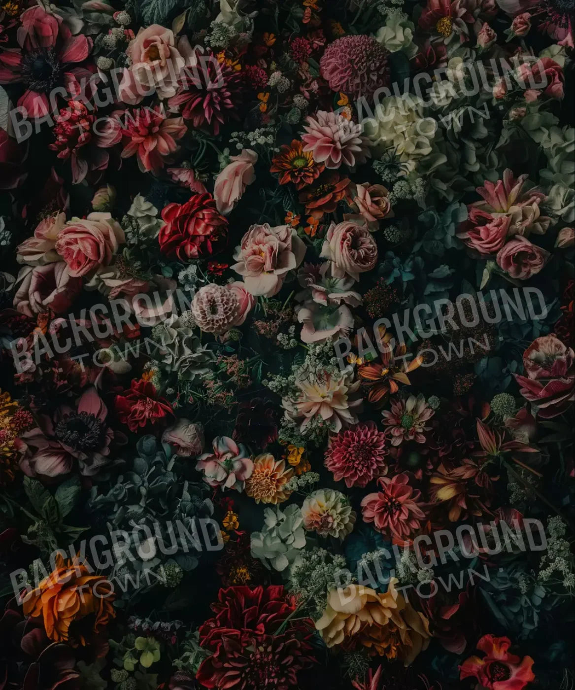 Floral Fantasy Deep 10’X12’ Ultracloth (120 X 144 Inch) Backdrop