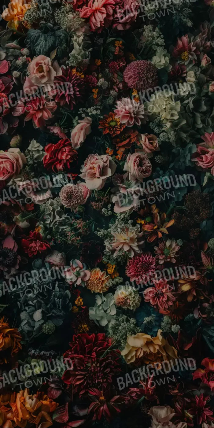 Floral Fantasy Deep 10’X20’ Ultracloth (120 X 240 Inch) Backdrop