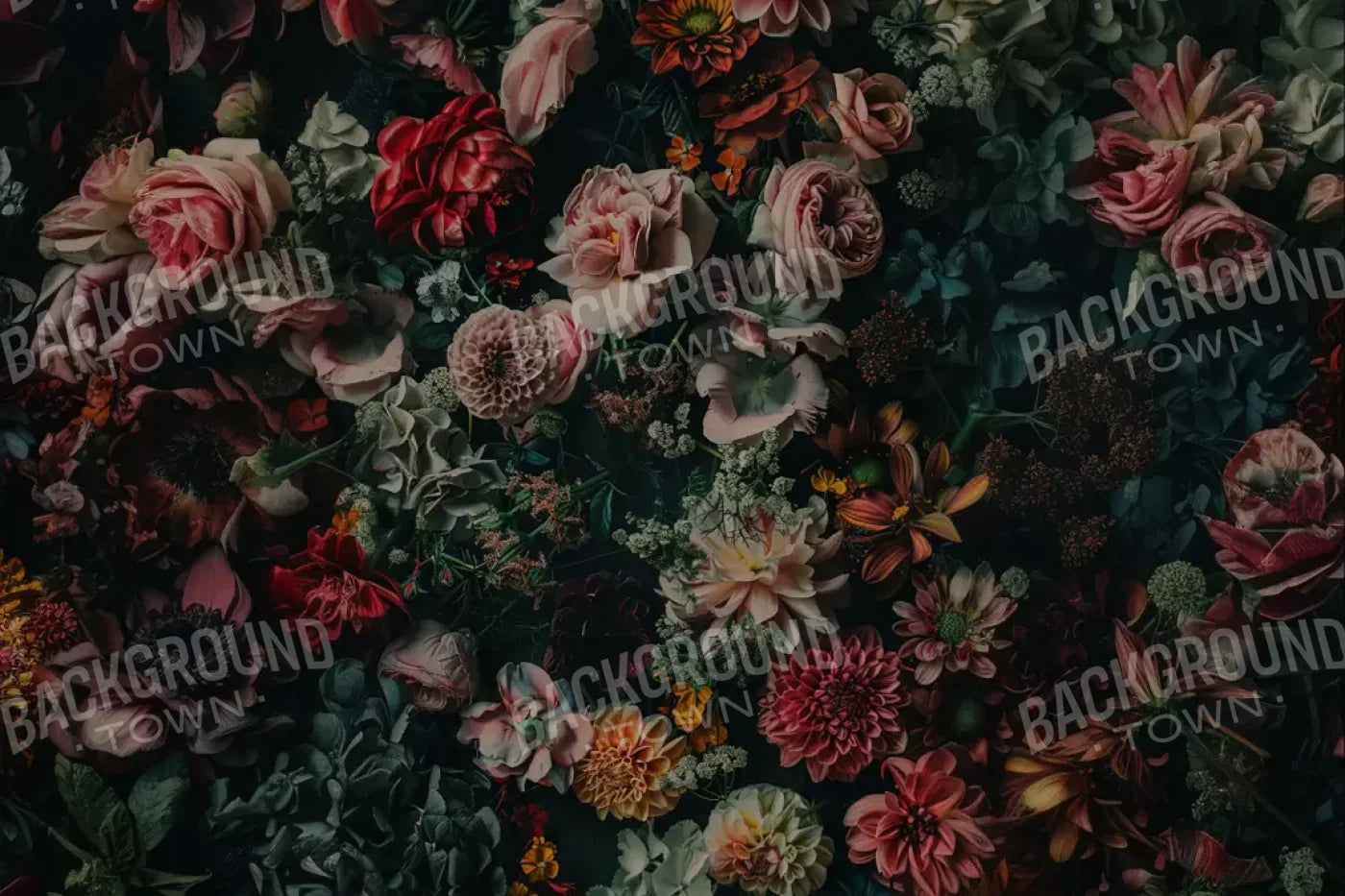 Floral Fantasy Deep 12’X8’ Ultracloth (144 X 96 Inch) Backdrop