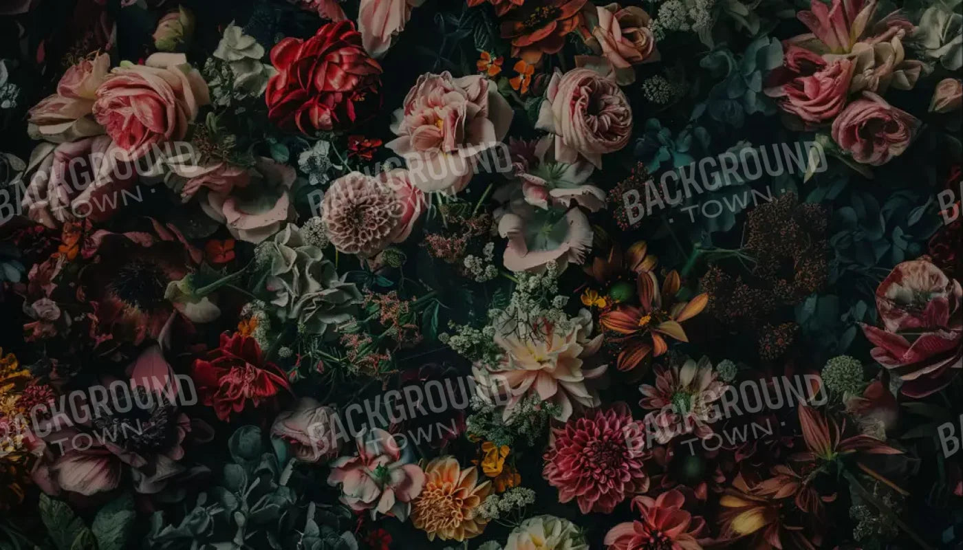 Floral Fantasy Deep 14’X8’ Ultracloth (168 X 96 Inch) Backdrop