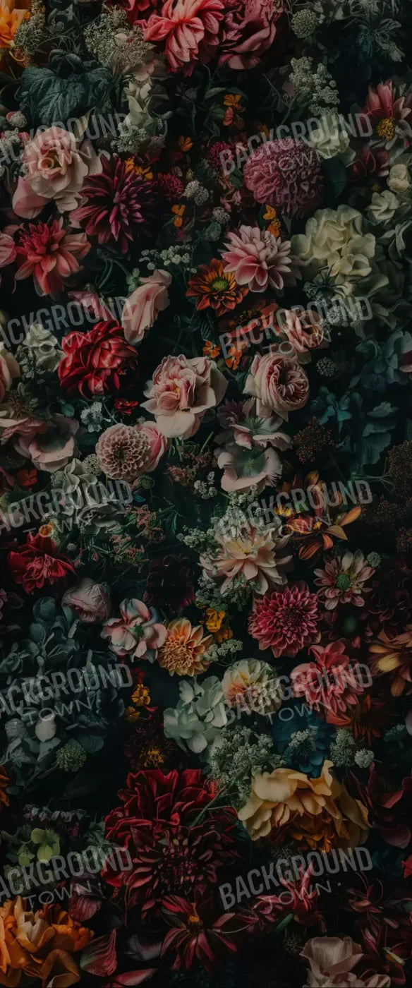 Floral Fantasy Deep 5’X12’ Ultracloth For Westcott X - Drop (60 X 144 Inch) Backdrop