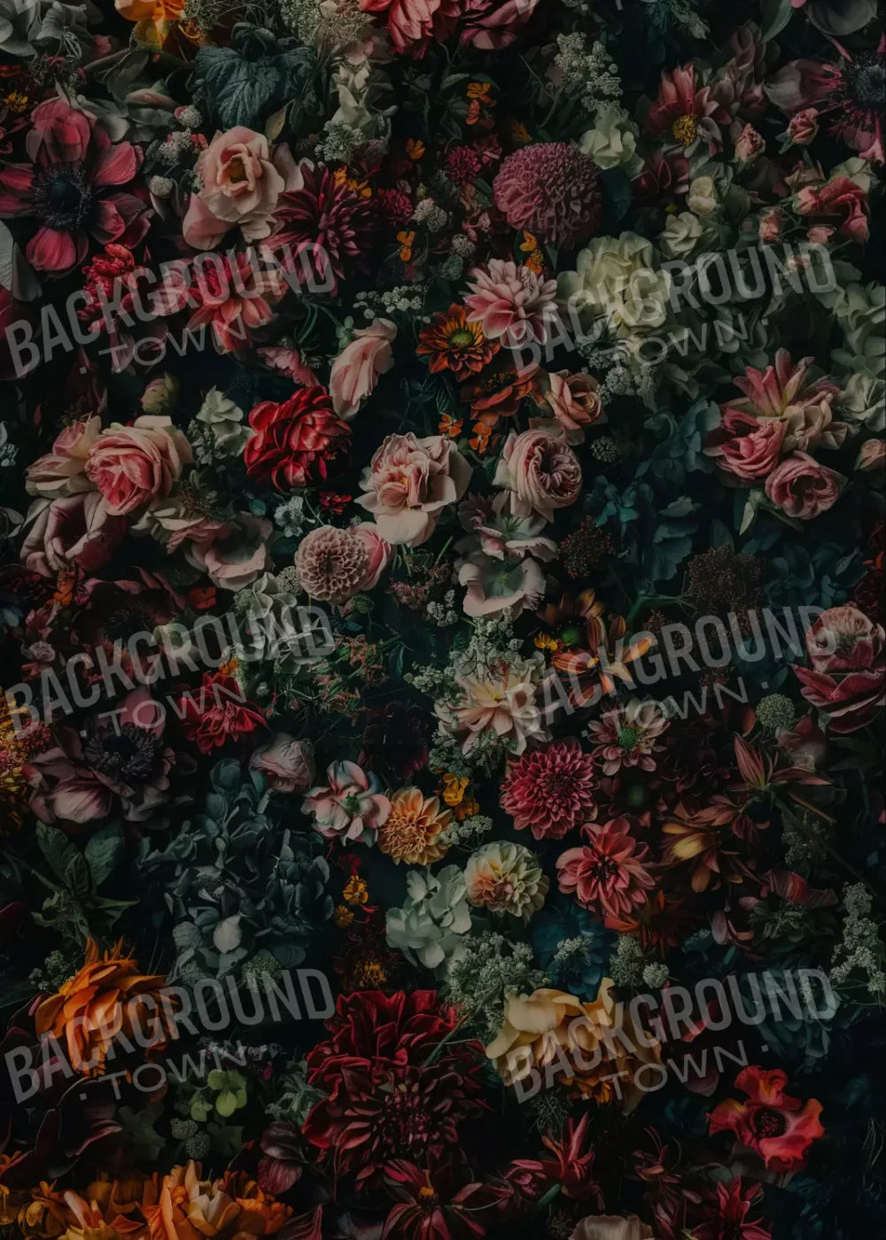 Floral Fantasy Deep 5’X7’ Ultracloth (60 X 84 Inch) Backdrop