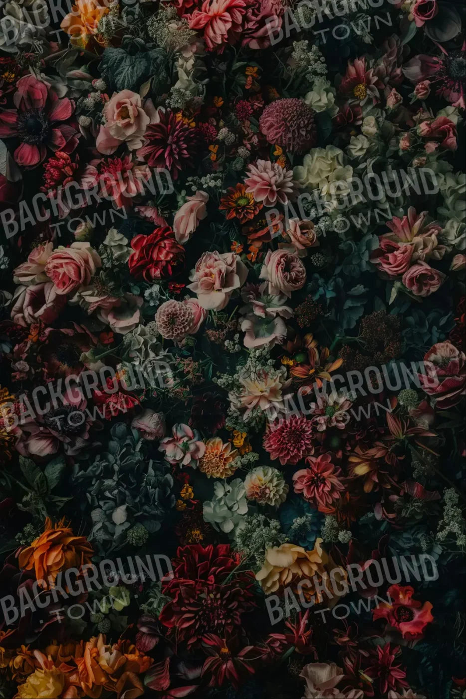 Floral Fantasy Deep 8’X12’ Ultracloth (96 X 144 Inch) Backdrop