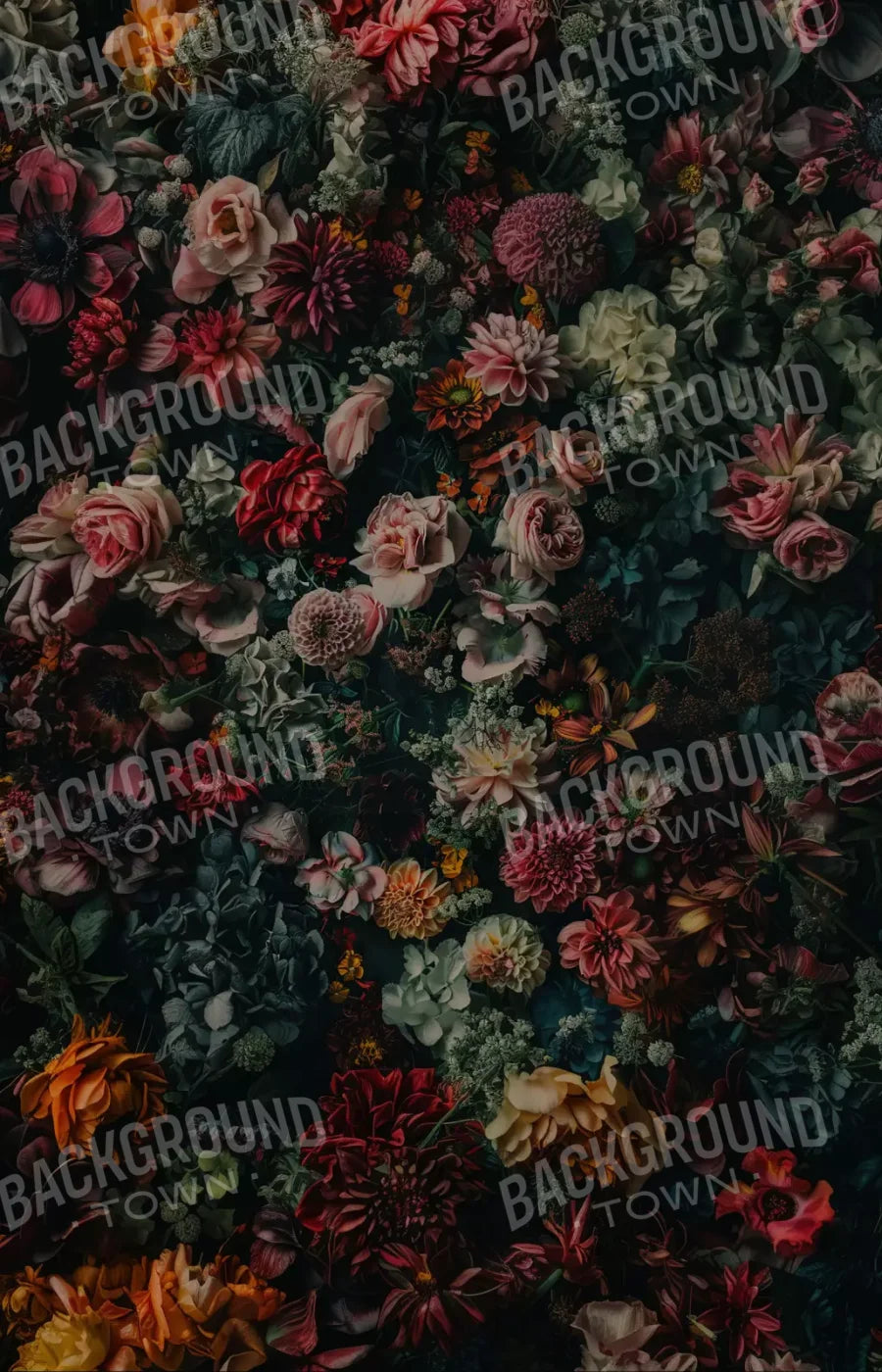 Floral Fantasy Deep 9’X14’ Ultracloth (108 X 168 Inch) Backdrop