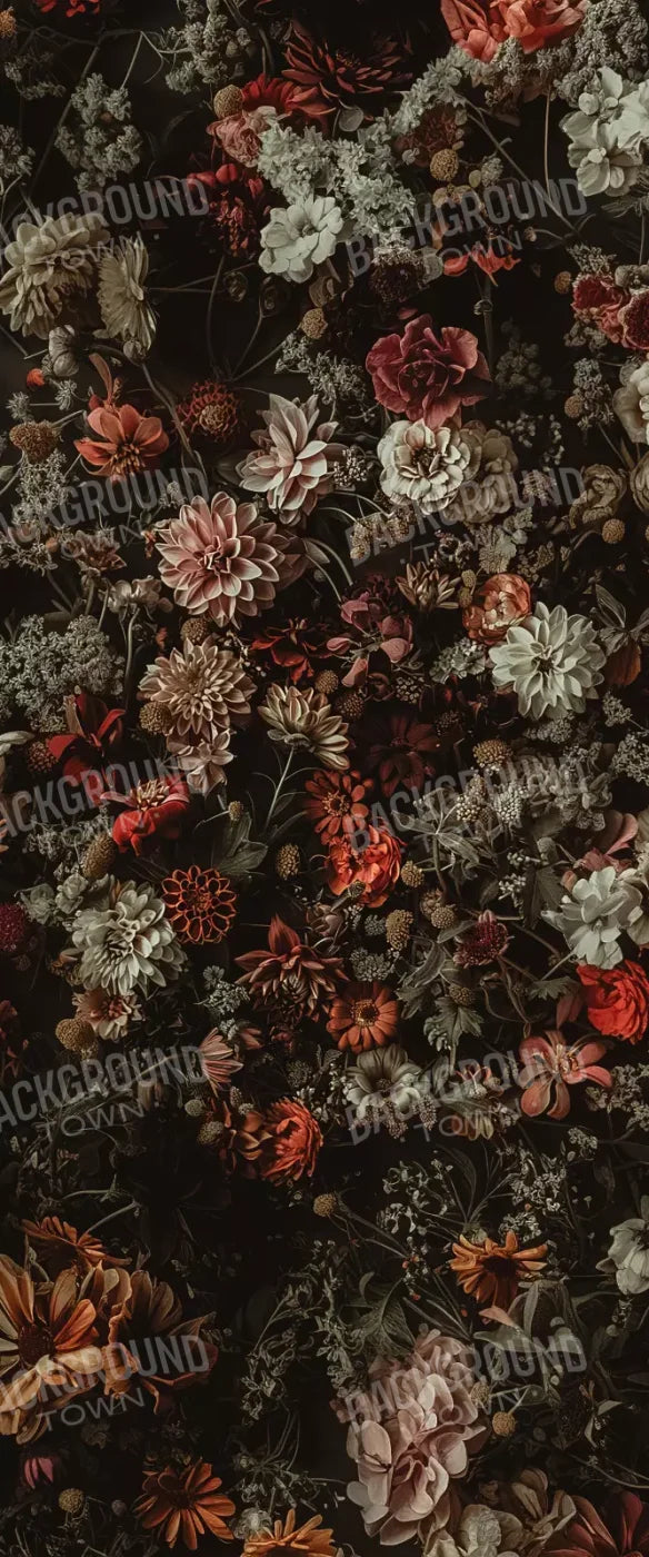 Floral Fantasy Warm 5’X12’ Ultracloth For Westcott X - Drop (60 X 144 Inch) Backdrop