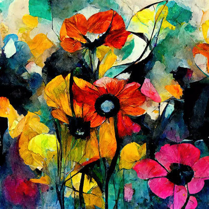 Floral Graffitti Backdrop