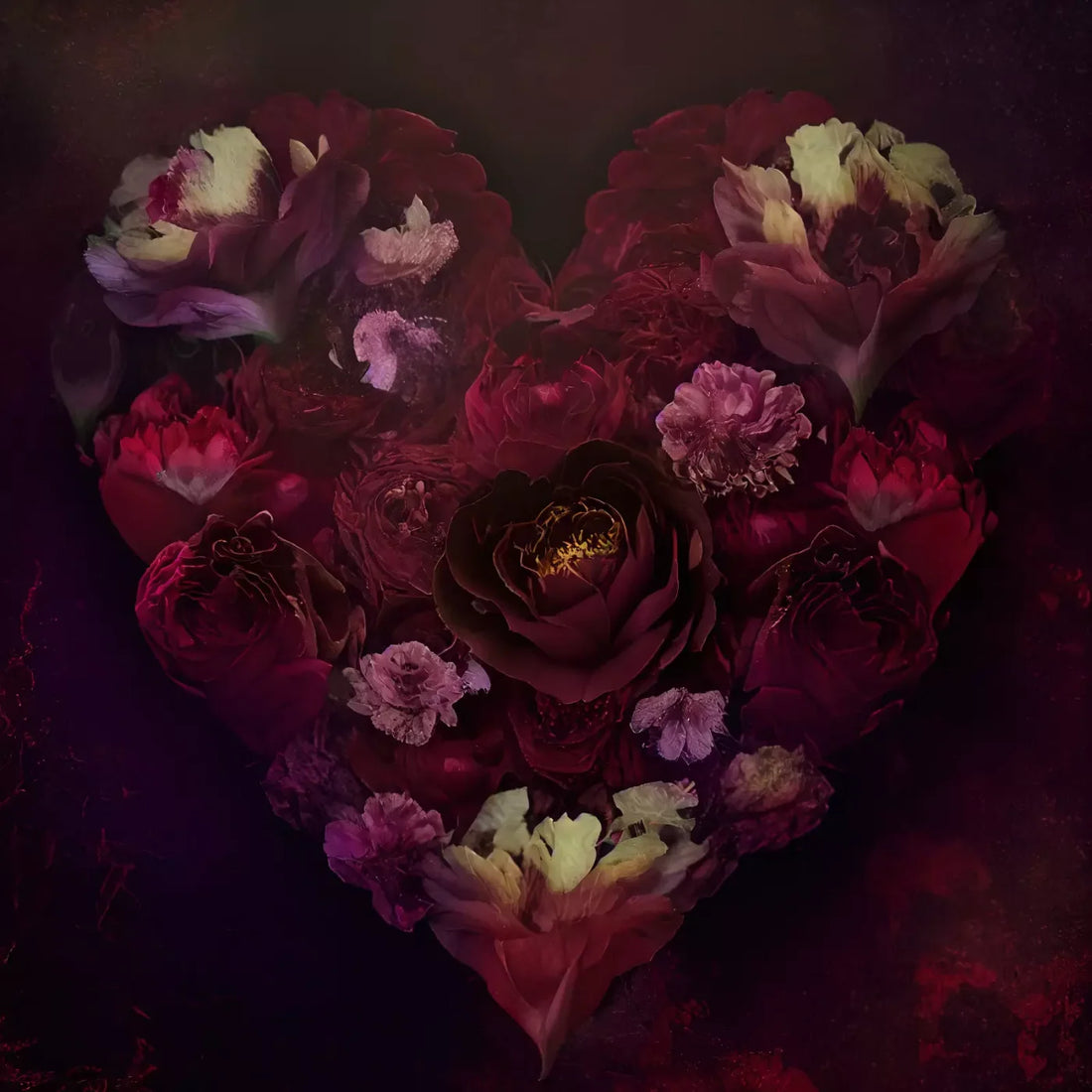 Floral Love 10X10 Ultracloth ( 120 X Inch ) Backdrop