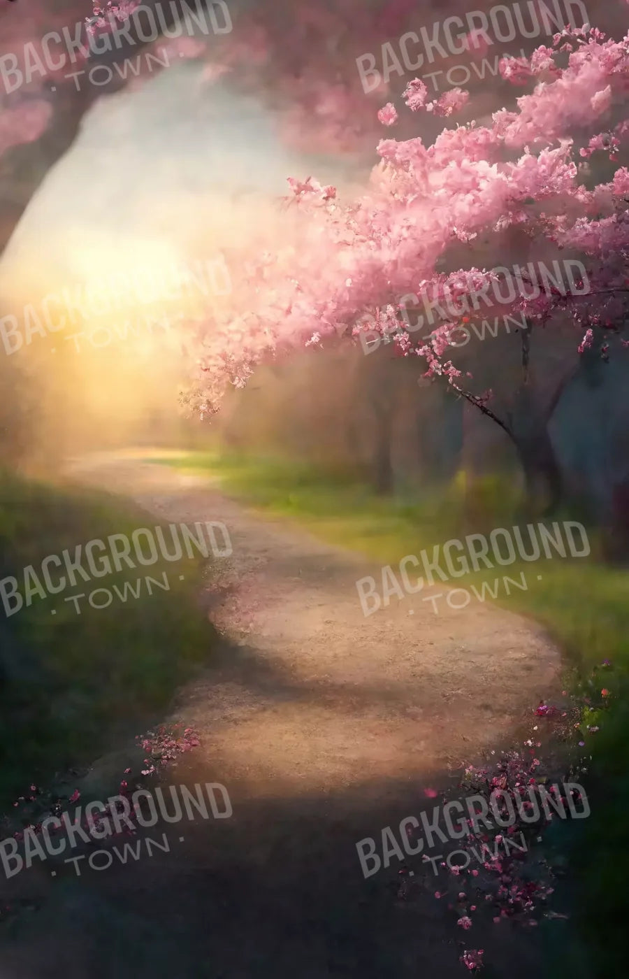 Floral Pathway I 8X12 Ultracloth ( 96 X 144 Inch ) Backdrop