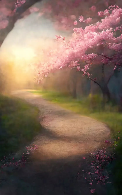 Floral Pathway I 9X14 Ultracloth ( 108 X 168 Inch ) Backdrop