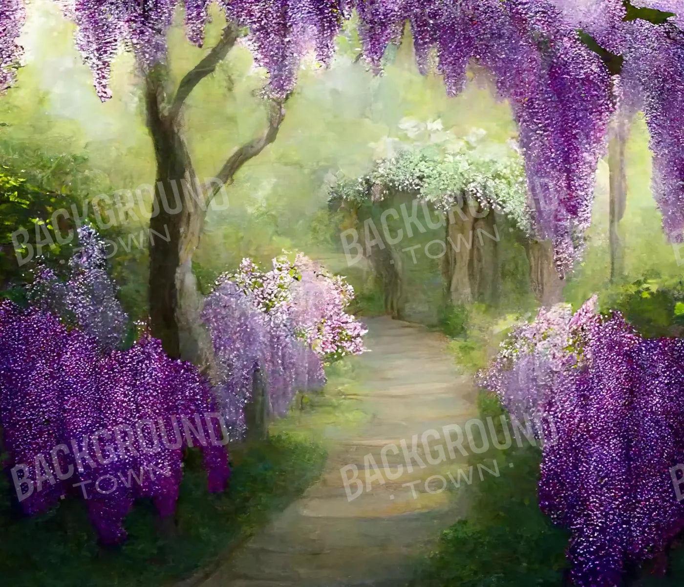 Floral Pathway Ii 12X10 Ultracloth ( 144 X 120 Inch ) Backdrop