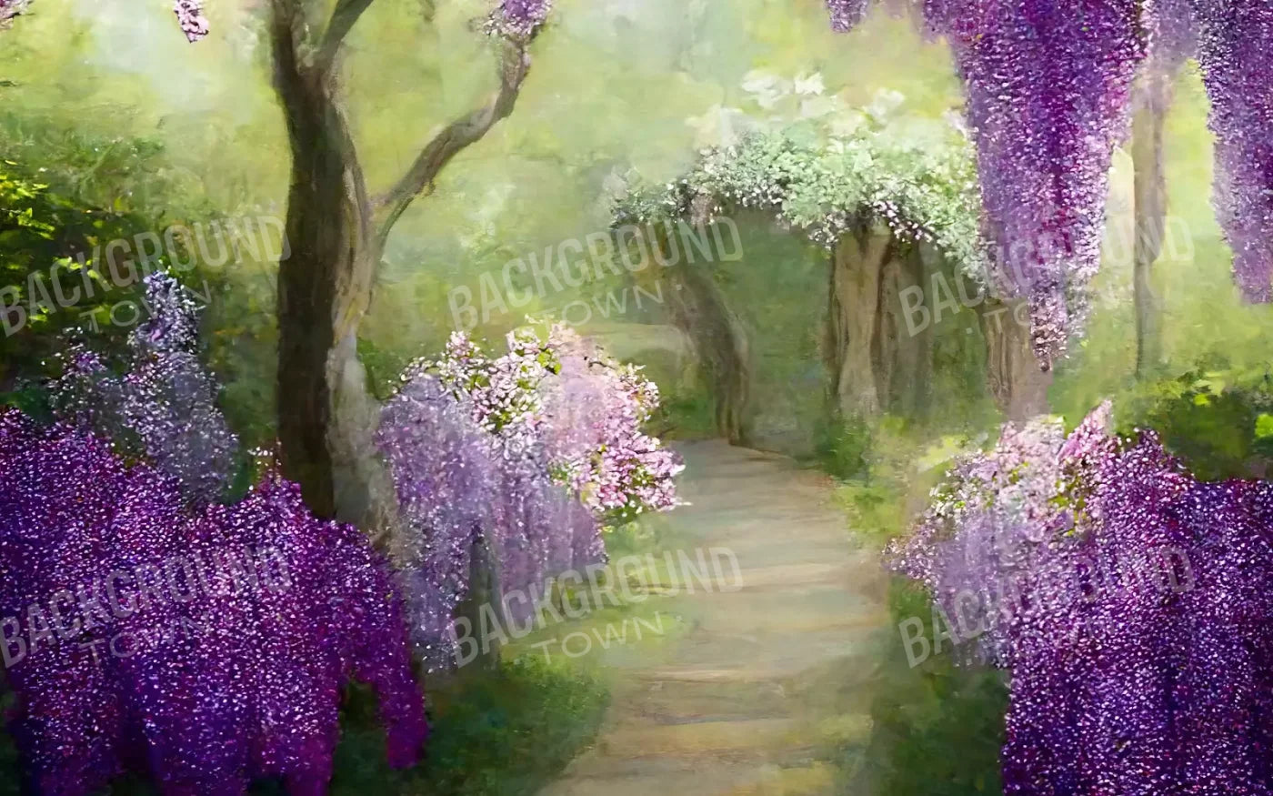 Floral Pathway Ii 14X9 Ultracloth ( 168 X 108 Inch ) Backdrop