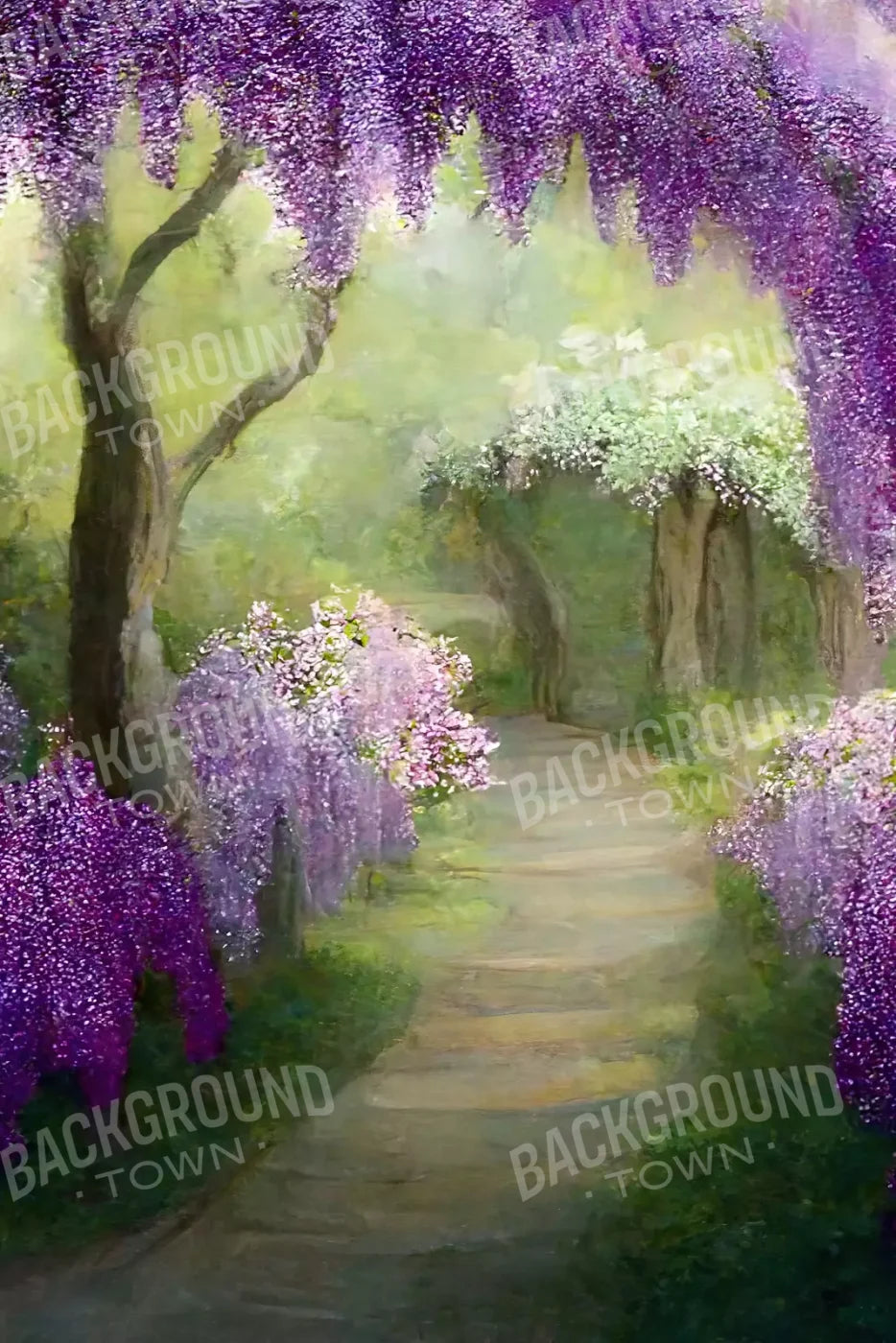 Floral Pathway Ii 5X8 Ultracloth ( 60 X 96 Inch ) Backdrop