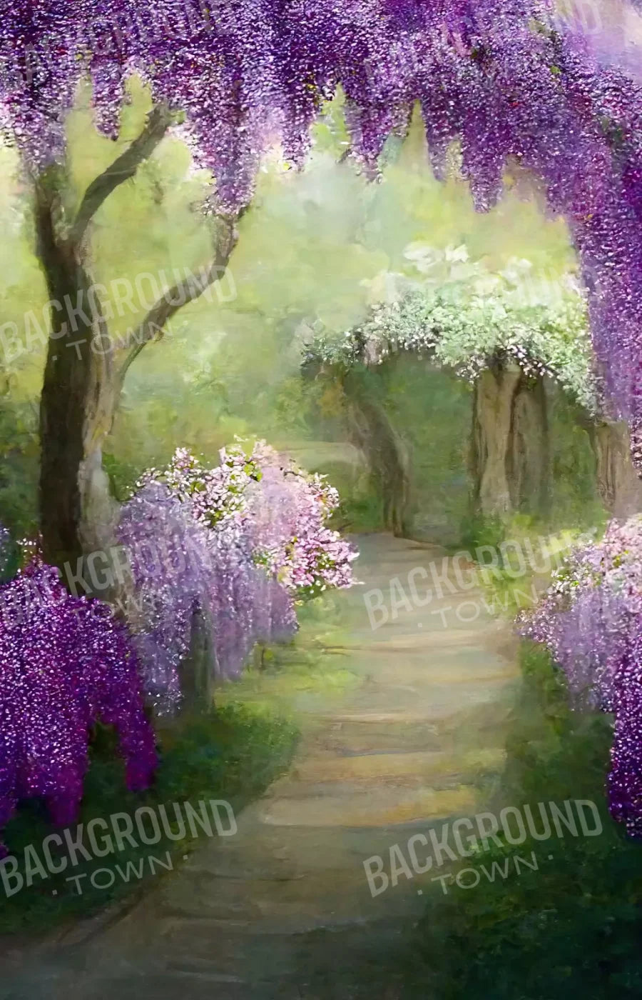 Floral Pathway Ii 8X12 Ultracloth ( 96 X 144 Inch ) Backdrop