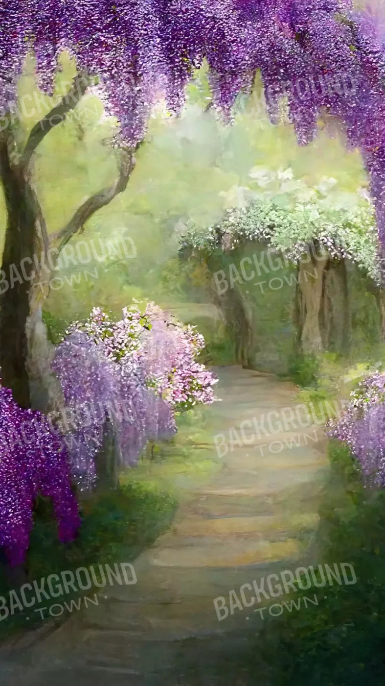 Floral Pathway Ii 8X14 Ultracloth ( 96 X 168 Inch ) Backdrop