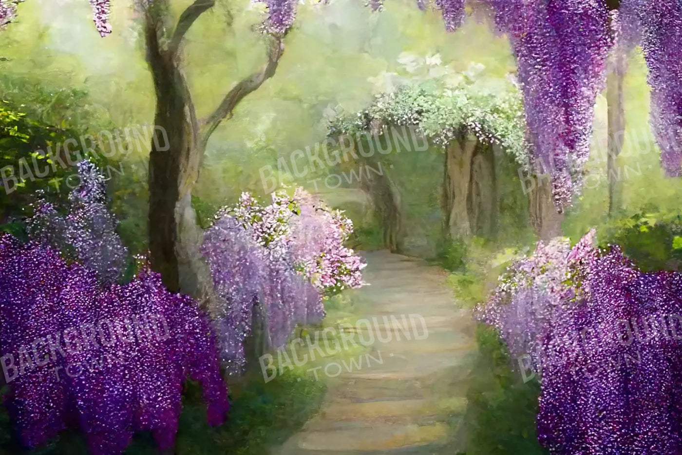 Floral Pathway Ii 8X5 Ultracloth ( 96 X 60 Inch ) Backdrop