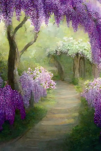 Floral Pathway Ii Backdrop