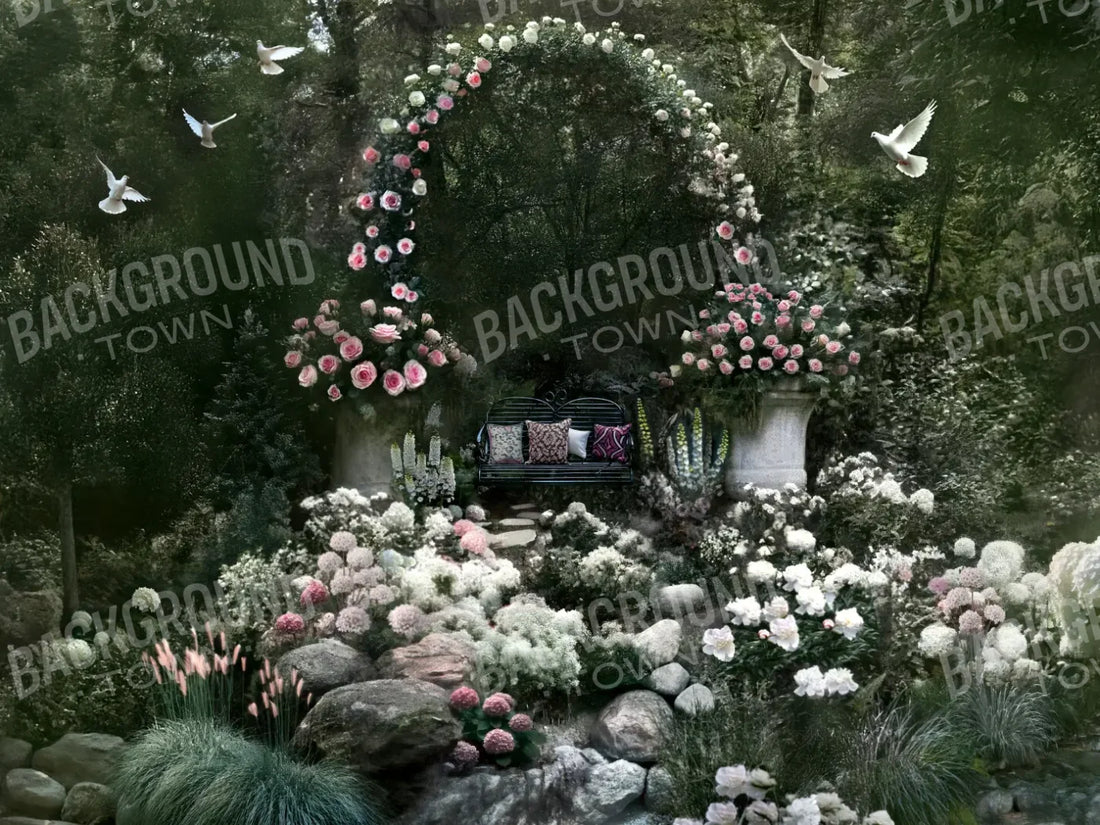 Floral Proposal 8’x6’ Fleece (96 x 72 inch) Backdrop