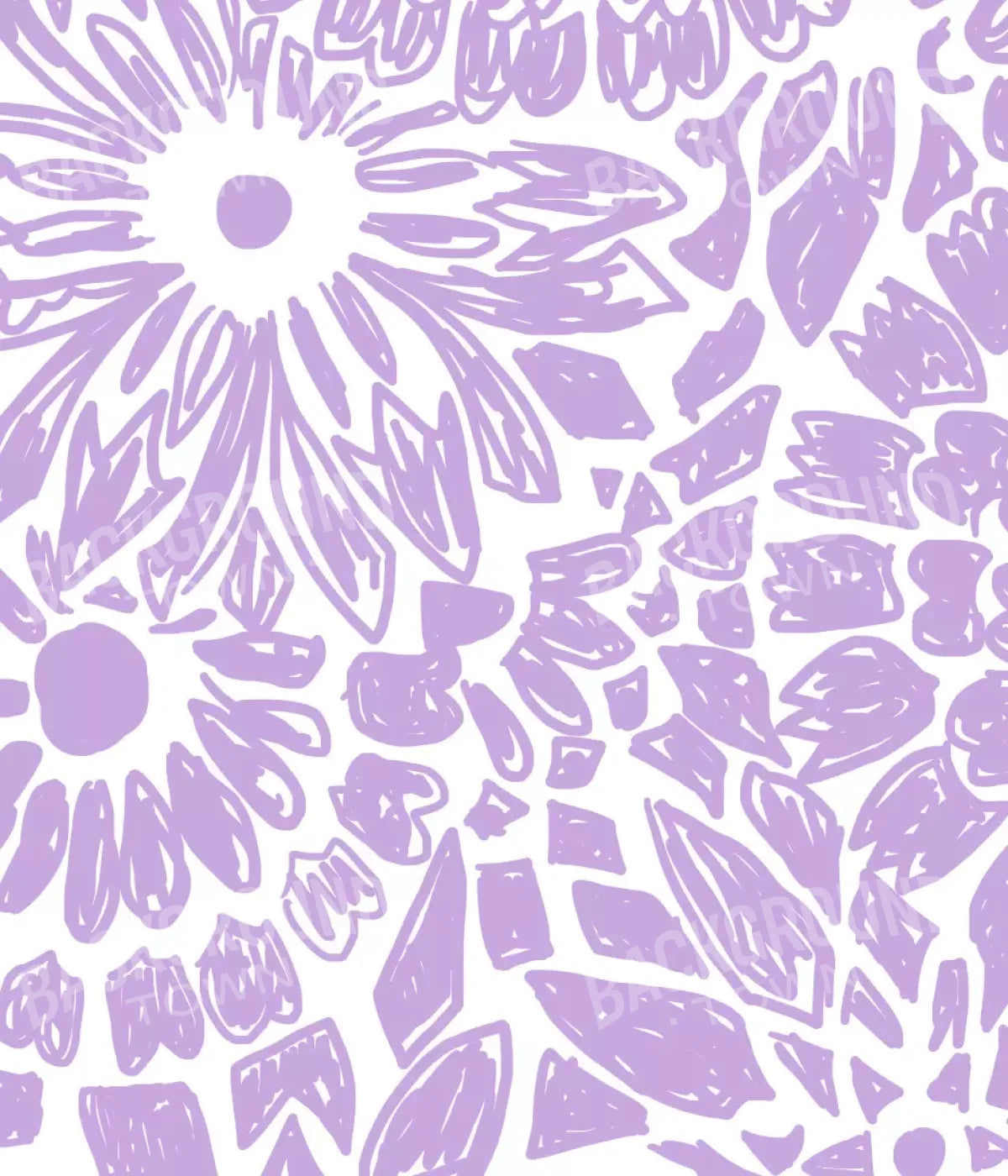 Floral Purple 10X12 Ultracloth ( 120 X 144 Inch ) Backdrop