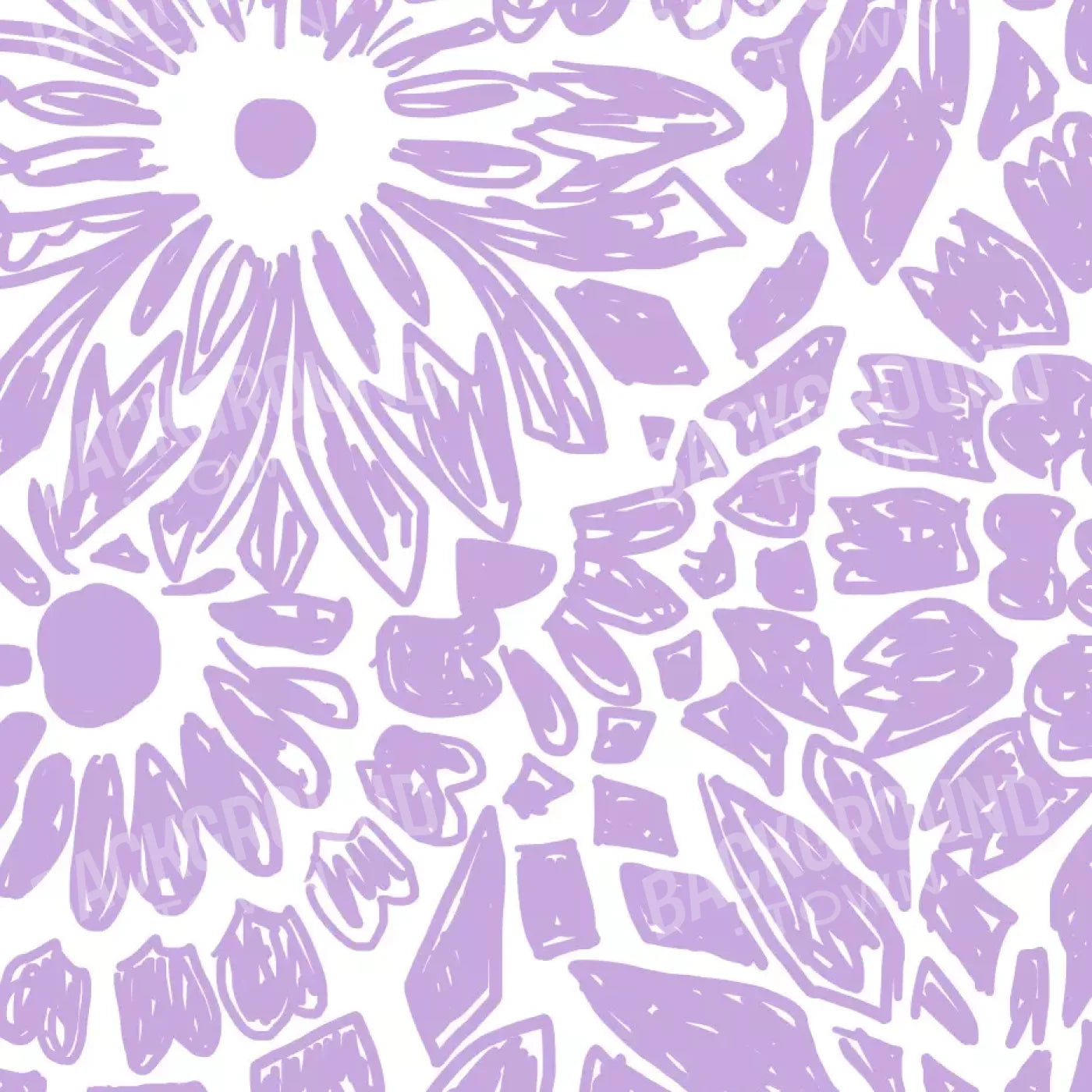 Floral Purple 8X8 Fleece ( 96 X Inch ) Backdrop