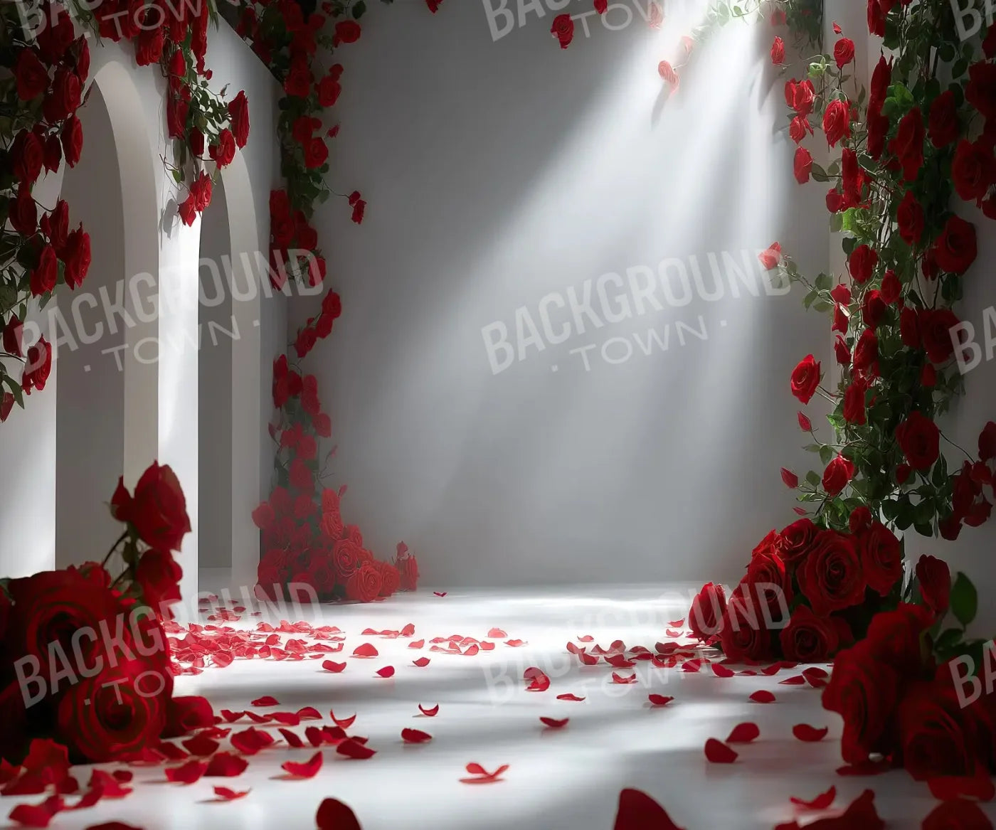 Floral Red Room 2 12’x10’ UltraCloth (144 x 120 inch) Backdrop