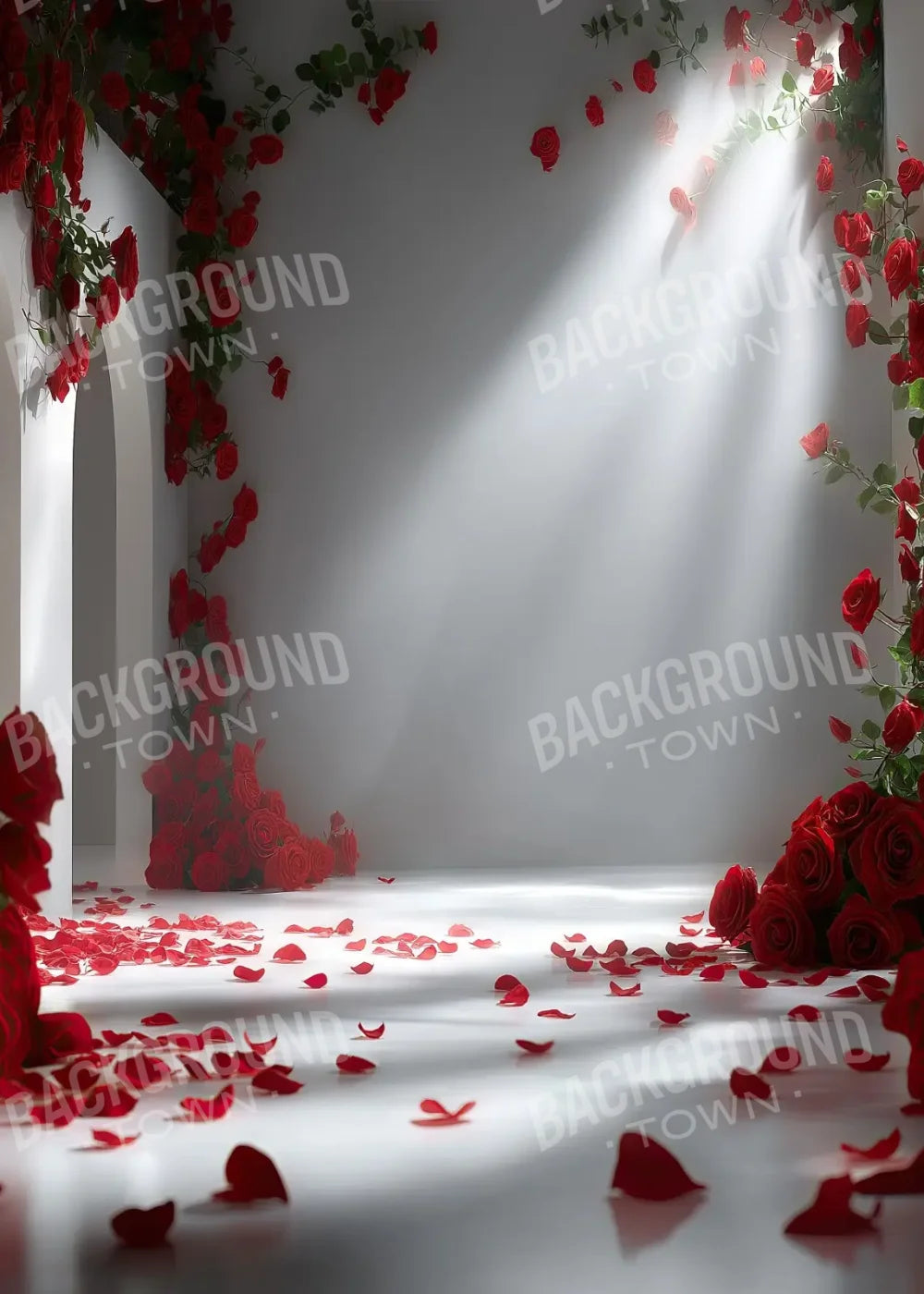 Floral Red Room 2 5’x7’ UltraCloth (60 x 84 inch) Backdrop