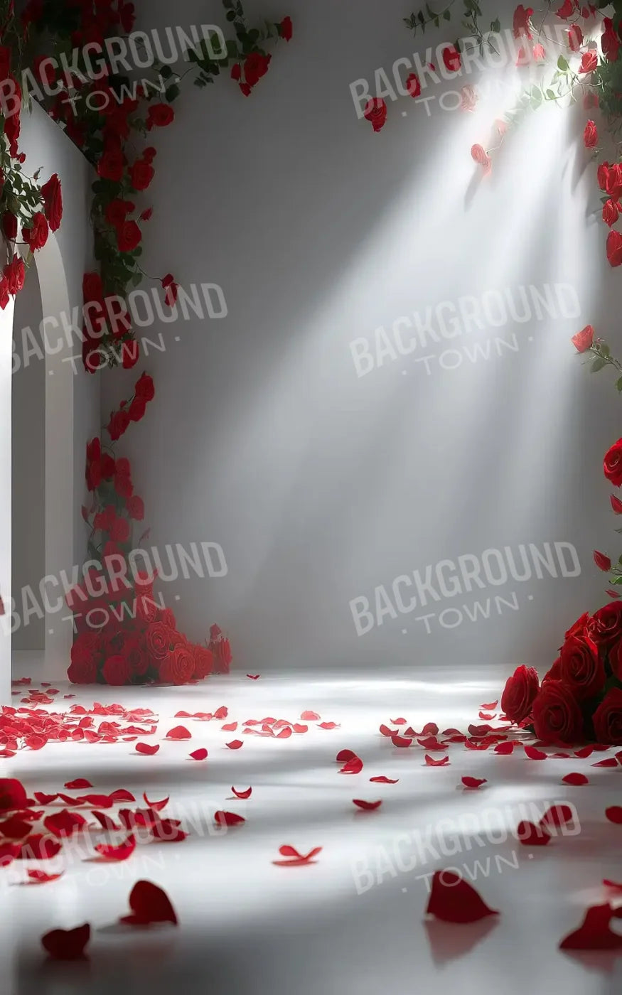 Floral Red Room 2 5’x8’ UltraCloth (60 x 96 inch) Backdrop