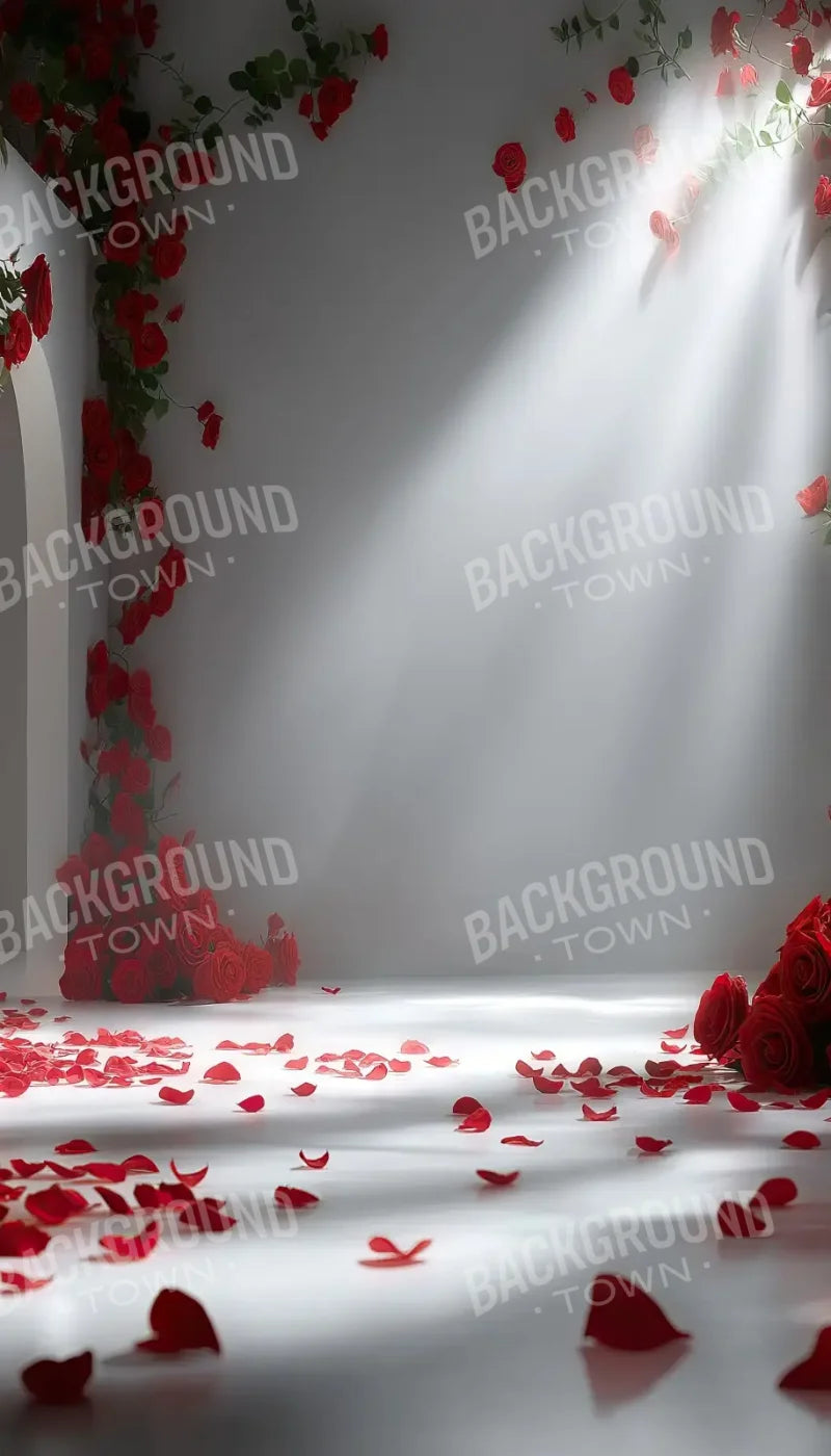 Floral Red Room 2 8’x14’ UltraCloth (96 x 168 inch) Backdrop