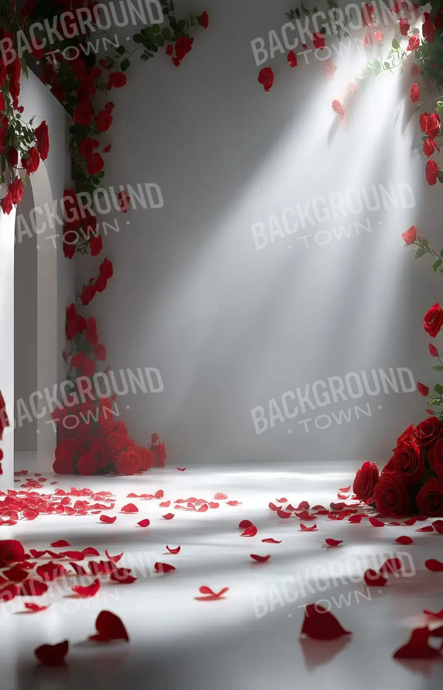 Floral Red Room 2 9’x14’ UltraCloth (108 x 168 inch) Backdrop