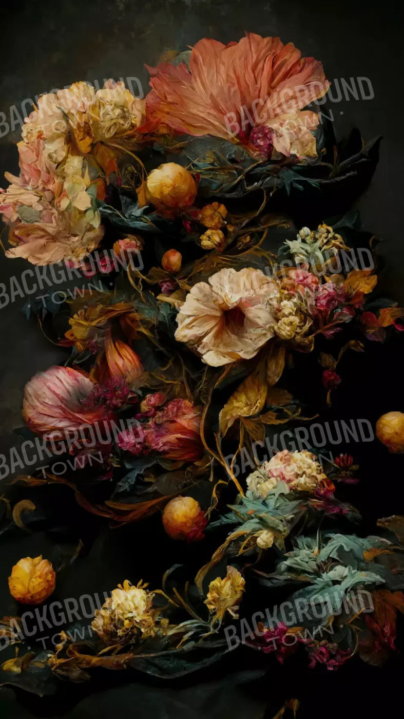 Floral Renaissance Ii 8’X14’ Ultracloth (96 X 168 Inch) Backdrop