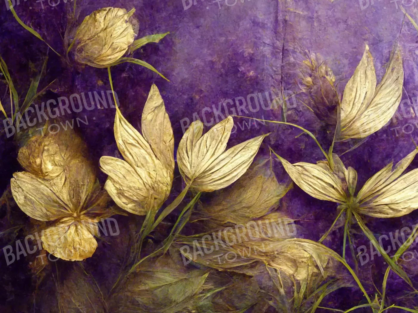 Floral Royalty 10X8 Fleece ( 120 X 96 Inch ) Backdrop