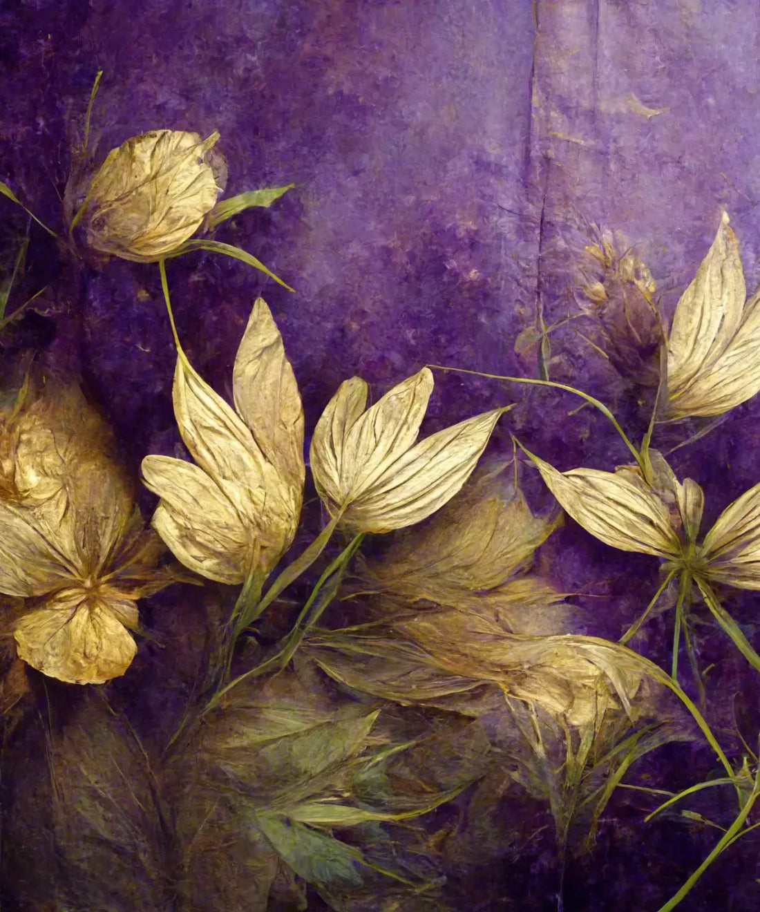 Purple Floral Backdrop for Photography